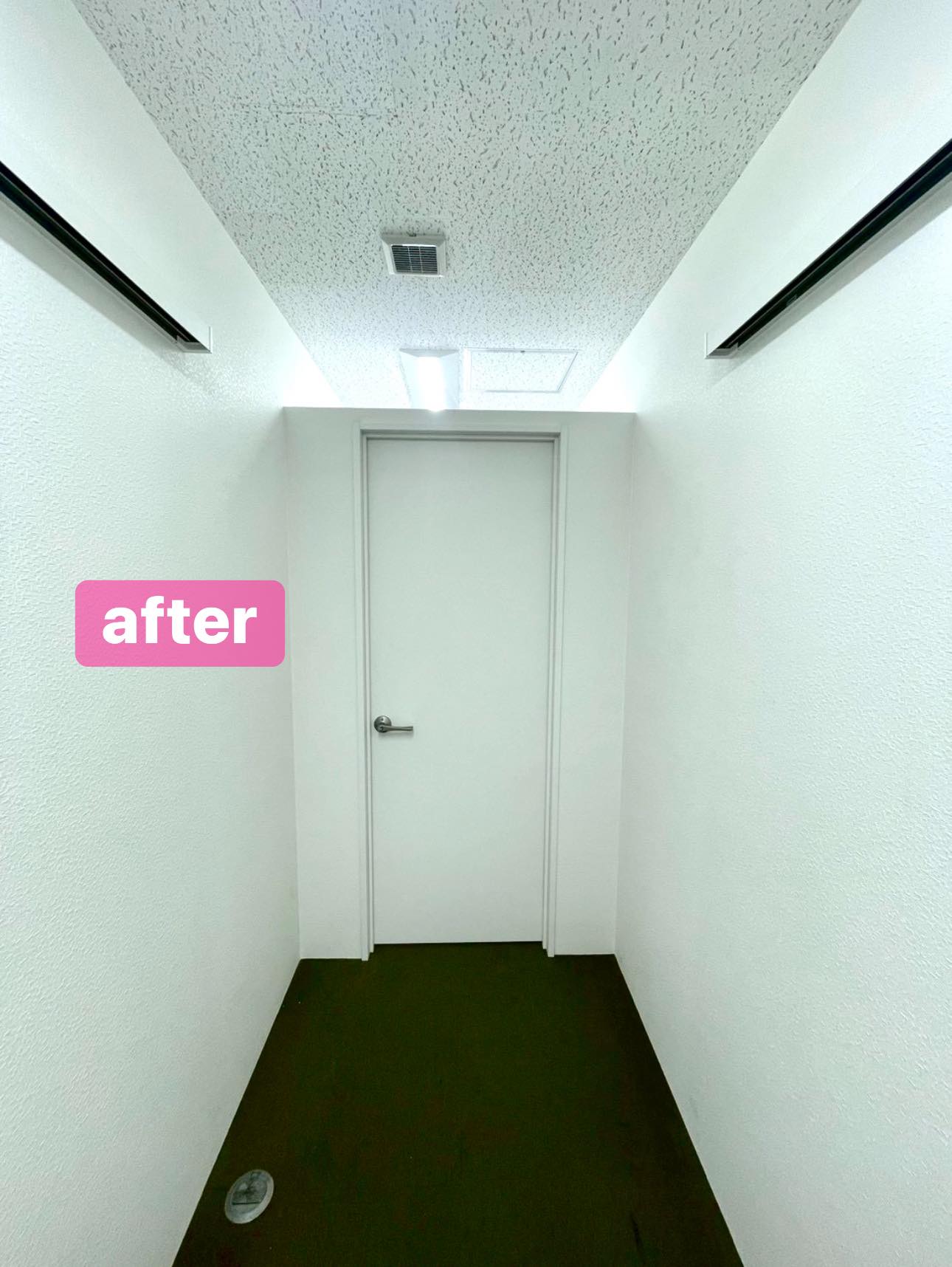 通路に室内ドアを新設したリフォーム施工事例（岡山市北区）