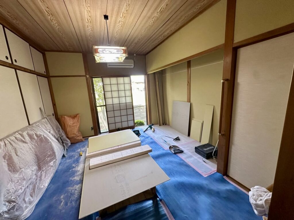 岡山県玉野市の和室リフォーム施工前の様子