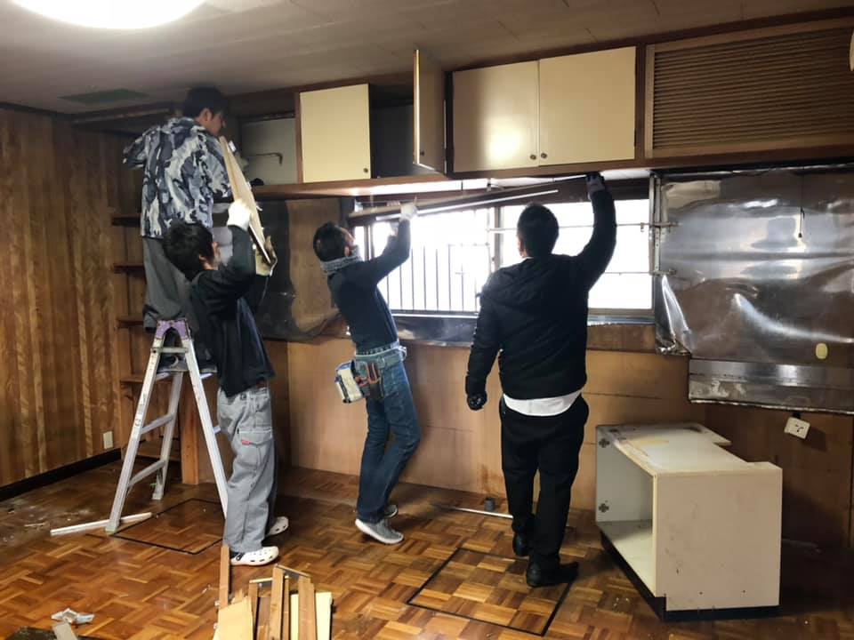 岡山リフォーム 解体工事 キッチン施工前