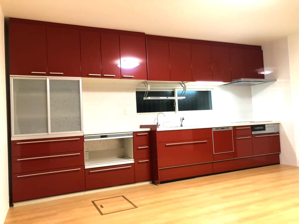 岡山市南区 キッチンリフォーム 完成後の全体空間