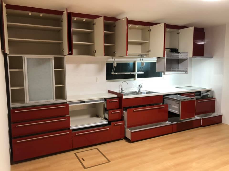 岡山市南区 キッチンリフォーム LIXILシステムキッチン 収納力